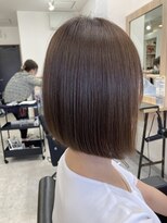 エルプラスヘアー 平尾店(L+hair) （40代）ツヤ髪ボブ（髪質改善トリートメントでくせ毛改善）