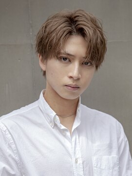 シティ(CITY) 小久保styleフェザーパーマグレーブルーカラー刈り上げショート