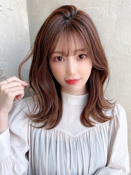 アフロートフクオカ(AFLOAT FUKUOKA) 【福岡初出店★AFLOAT 福岡】小顔前髪あり くびれレイヤーカット