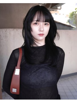 ボコカ(bococa) 【macana指名】ロングレイヤーカットオリーブアッシュ