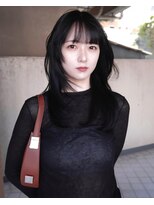 ボコカ(bococa) 【macana指名】ロングレイヤーカットオリーブアッシュ