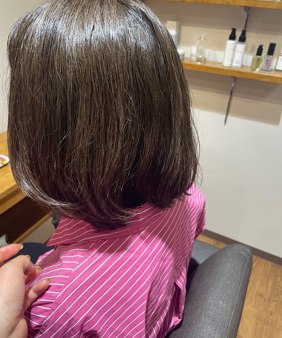 シー 東橋良店(She) シルバーアッシュヘアカラー　30代、40代、50代