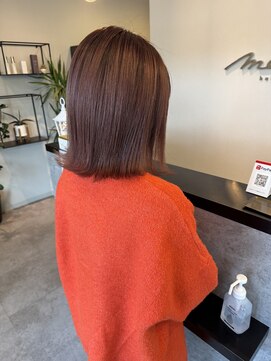 メデル(mederu) ピンクグレージュケアブリーチカラーハイトーンデザインカラー