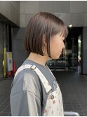ミニボブ×シアーグレージュ
