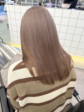 サンクプロジェクト(cinq PROJECT) 韓国風ミルクティーベージュブラウンカラーグレージュカラー