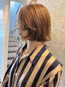 ラパンセヴェール(LA PENSEE VERT) ボブ、切りっぱなしボブ、レイヤーカット、透明感カラー