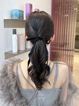 ソト 銀座(soto.) ミディアムヘア/暗めカラー/デザインカラー/ヘアセット