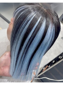 neul/いわき/ダブルカラー/バレイヤージュ/ハイトーン/エクステ