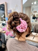 ファースト 祇園本店(first) 【セットサロンfirst】高めの華やかアップヘア
