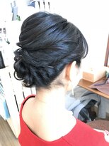 ロカット サロン(Roquat Salon)&nbsp;ミディアムふわアップアレンジ【ヘアアレンジ　立川/立川南口】