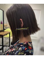 ネイミーズ 横浜関内(nameiz.) 【横浜美容室ネイミーズ】切りっぱなし抜け感外ハネボブ