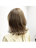☆外ハネレイヤースタイル☆ハニーベージュ☆【髪質改善】
