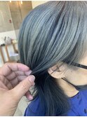 ウルフ×ハイライトアッシュグレー