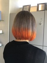 エイト 沖縄豊崎店(EIGHT toyosaki)&nbsp;【EIGHT 豊崎】お客様スタイル_［オレンジグラデーション］