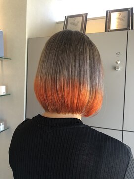 エイト 沖縄豊崎店(EIGHT toyosaki) 【EIGHT 豊崎】お客様スタイル_［オレンジグラデーション］