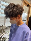 20代30代大人メンズヘア/ツイストスパイラルパーマ/ツーブロック