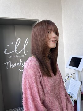 アンス 大阪梅田(ANs.) 20代 30代 40代 セミロング 髪質改善 レッドブラウン 小顔カット