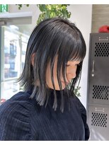 ヲタク(wotaku.)&nbsp;ネイビーブルーブルーブルーシルバーブルーブラック黒髪ボブ