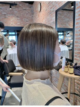 オーガニック アトリエ 大宮(organic+atelier) ボブヘア20代30代40代白髪ぼかしグラデーションカラーモテ髪