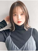 ★うるツヤモテ髪デザインカラー結べるボブナチュラルカール