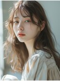 小顔　ニュアンスカラー グレージュ メルティカラー くびれヘア