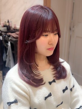 ロンド エスポワール 錦糸町(Lond espoir) ■ 着物ヘアメルティカラーフェミニンロング似合わせカット韓国1