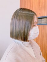 メープル(maple)&nbsp;ボブ×オリーブカラー