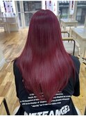 10代20代/ダブルカラー/ツヤツヤワインレッド!
