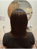 外ハネレイヤースタイル/髪質改善ストレート