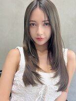 オーウェル 銀座(Owelle)&nbsp;銀座　cheri透明感グレージュ×レイヤースタイル