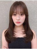 ミディアムレイヤーカット/レイヤー/顔周り/韓国/髪質改善/大宮