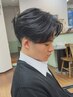 【タク指名】メンズカット+前髪とサイドのポイントパーマ+眉カット