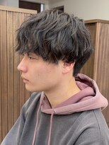 ピコット(P cott) メンズカットマッシュシャドウパーマスパイラルゆるめ