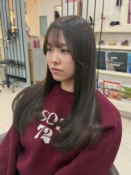 ヘアーアンドメイク シークタチカワ 立川店(Hair&Make Seek) 【古澤】ほんのりレイヤー ブリーチなしオリーブグレージュ