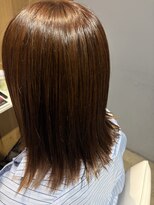 ベルベットヘア 千早店(Velvet hair)&nbsp;プレミアム髪質改善カラー×オレンジ