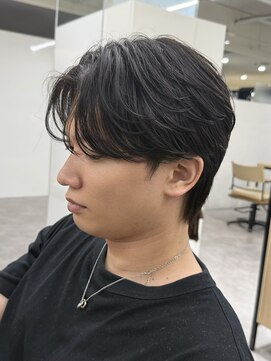 ケア 神戸(CARE) ニュアンスパーマ×センターパート