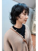 ググシーカ(GuGu SiiKA)&nbsp;マッシュパーマ　ショートパーマ　パーマヘア　ウルフパーマ