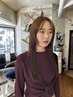 [ツヤサラ美髪]コスメストレートパーマ+似合わせカット￥16500