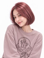 キャロル(CAROL)&nbsp;高松美容室｜ローズピンク×艶感韓国ボブ