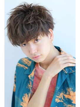 リップス 原宿(LIPPS) ネープレスマットマッシュイメチェンツーブロック無造作ショート