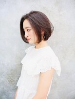 ランズ(LANDS) 【LANDS】前下がりショートボブ/アッシュ/ブラウン/髪質改善