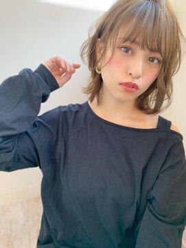 マリアバイアフロート(Maria by AFLOAT) アフロート添田】ウルフミディアムハイトーンピンク