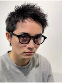 アップバング/ツイストピンパーマ/スパイキーベリーショート×