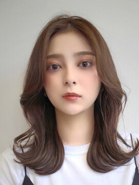 ロンド マーレ 天神大名店(Lond mare) 韓国風くびれヘアインナーカラービタミンカラー20代30代暗髪艶髪