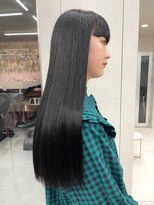 ロンド マーレ 天神大名店(Lond mare)&nbsp;韓国ヘア　ロングヘア　レイヤーカット　前髪カット　くびれ巻き