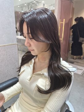 シーシンジュク 新宿南口(Sea shinjuku) 韓国前髪×ショコラアッシュ【髪質改善/ふんわりカール/新宿】