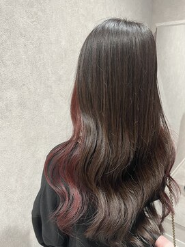 ラック 本厚木店(LUCK) インナーカラー/ピンクブラウン/イヤリングカラー/ブリーチ