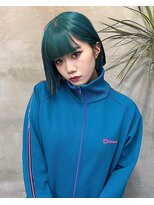 キイ 原宿 表参道(K.e.y)&nbsp;ターコイズカラー/ボブレイヤー
