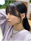 ◎美髪カールピンクブラウンエアリーロングセミディ似合わせ前髪