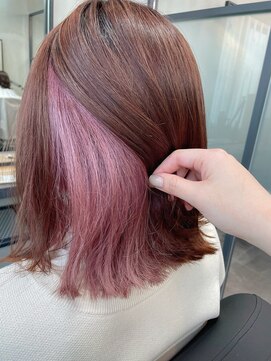 アレンヘアー 甲南本通り店(ALLEN hair) インナーカラー/インナーピンク/ペールピンク